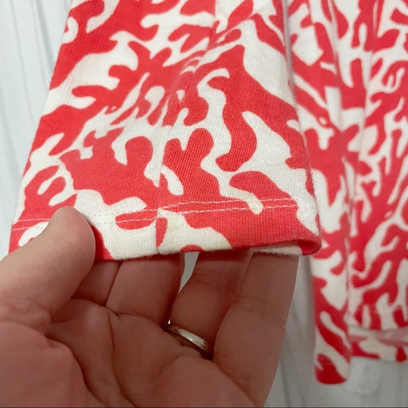 Lilly Pulitzer Odette Tunic Coral Top Size XS - Picture 5 of 7